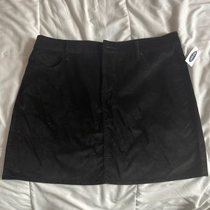 Black Velvet Skirt